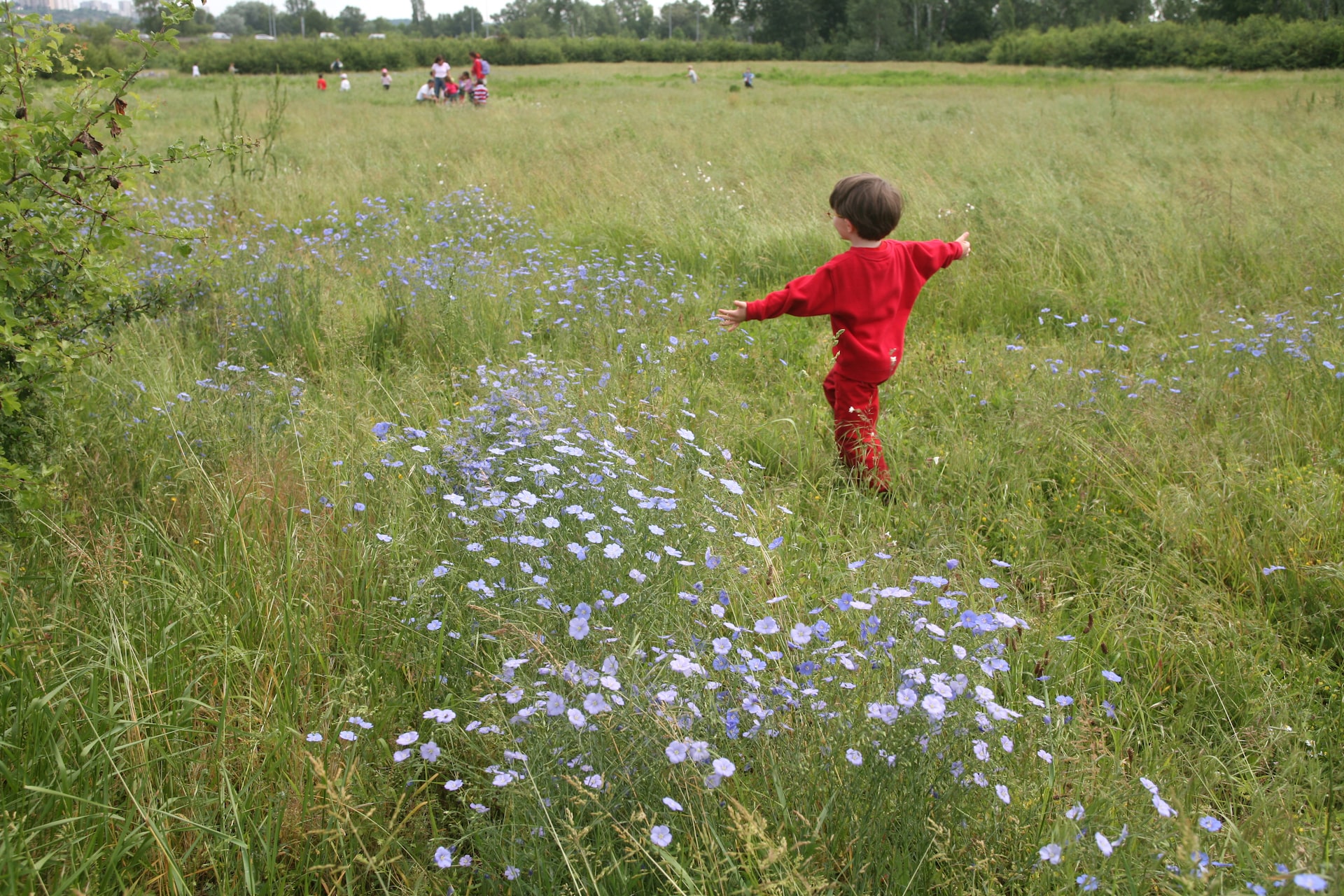 Un enfant dnas le Parc de la Feyssine © Gilles Michallet / Ville de Villeurbanne