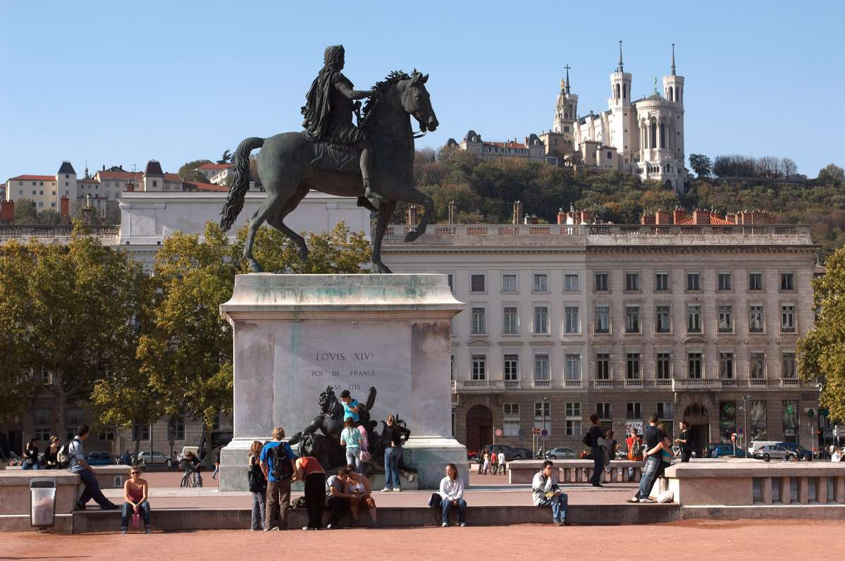 La statue équestre de Louis XIV Place Bellecour © Laurent Berthier