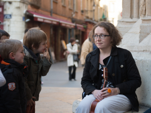 Visite musicale et contée du Vieux-Lyon pour les tout-petits avec Cybèle © Cybèle