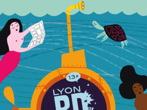 L&rsquo;affiche de cette 13e &eacute;dition du Lyon BD Festival est r&eacute;alis&eacute;e par P&eacute;n&eacute;lope Bagieu.