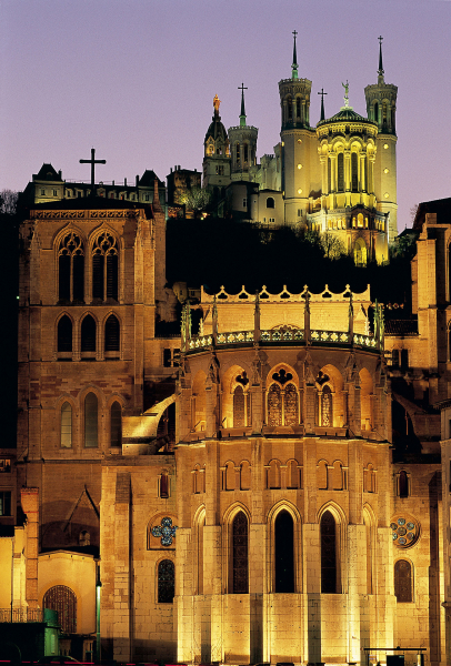 Basilique de Fourvière et Cathédrale Saint-Jean © Tristan Deschamps